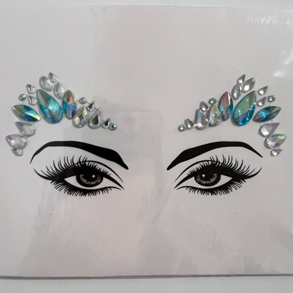 Party Joy Face & Body Art Jewels Crystals Metallic Gem Stickers Festival Rave